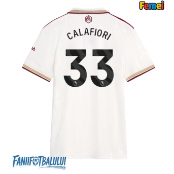 Arsenal Riccardo Calafiori #33 Tricou Fotbal Replică 2025-26 Femei Treilea
